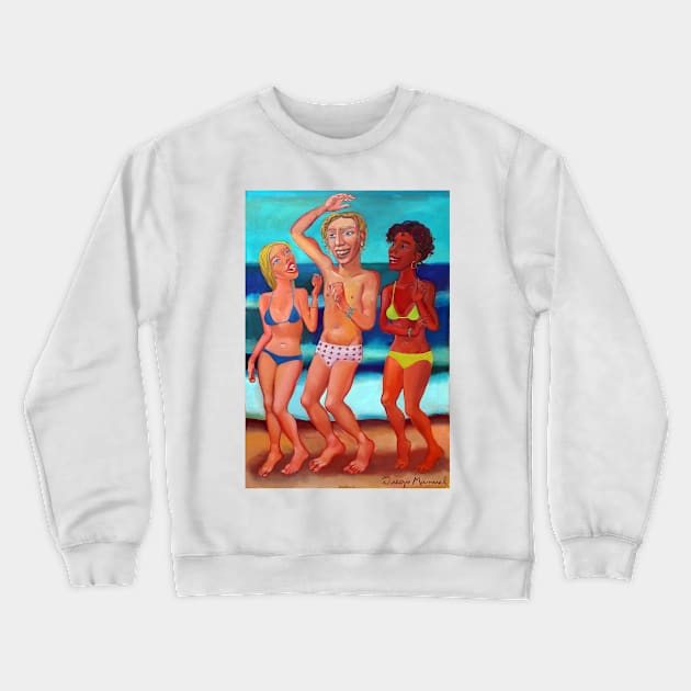 Dancing on the beach 10 Crewneck Sweatshirt by diegomanuel